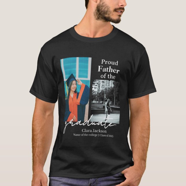 Camiseta Pai orgulhoso de um formando (Frente)