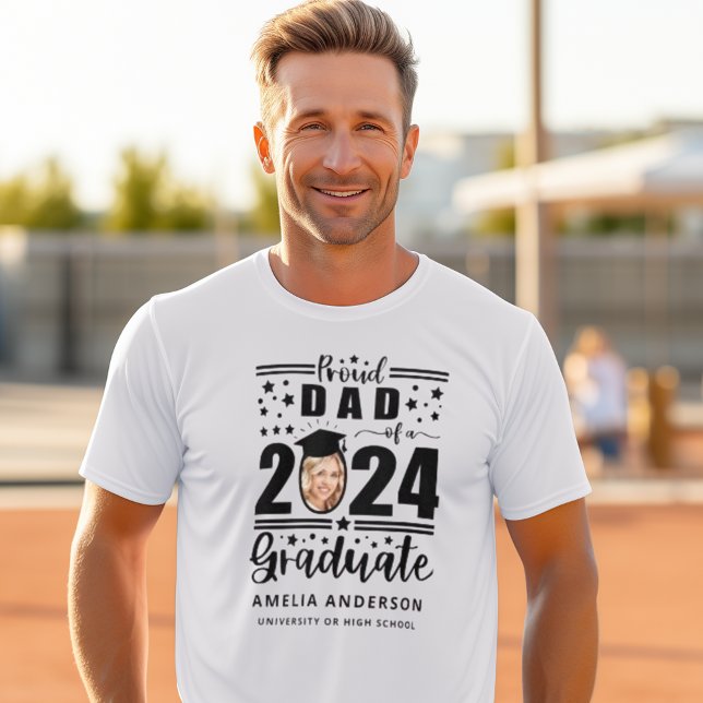 Camiseta Pai orgulhoso de um Formando 2024 (Criador carregado)
