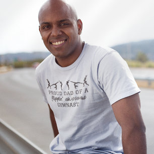 Camiseta Pai orgulhoso de um ginasta Incrível Incêndio