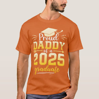 Camiseta Pai Orgulhoso De Um Graduado Da Turma De 2025 Grad