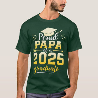 Camiseta Pai Orgulhoso De Um Graduado Da Turma De 2025 Grad
