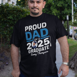 Camiseta Pai Orgulhoso De Um Graduado Em 2027 Personalizado