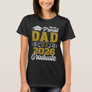 Camiseta Pai Orgulhoso De Um Graduando Da Turma De 2026 Gra