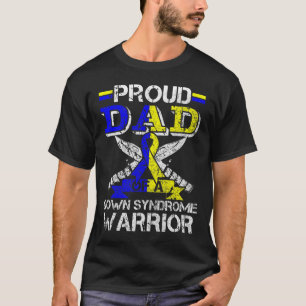 Camiseta Pai Orgulhoso De Um Guerreiro Com Síndrome De Down