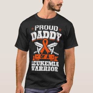 Camiseta Pai Orgulhoso De Um Guerreiro Contra a Leucemia Bl