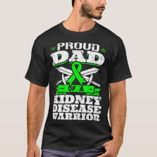 Camiseta Pai Orgulhoso De Um Guerreiro Da Doença Renal CKD