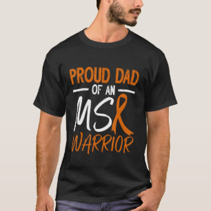 Camiseta PAI Orgulhoso De Um Guerreiro De Esclerose Múltipl