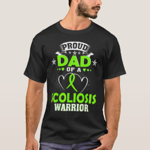 Camiseta Pai Orgulhoso De Um Guerreiro De Escoliose
