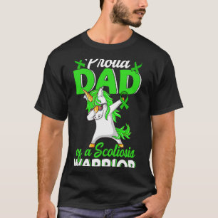 Camiseta Pai Orgulhoso De Um Guerreiro De Escoliose, Um Grã