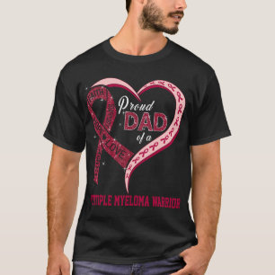 Camiseta Pai Orgulhoso De Um Guerreiro De Múltiplos Mieloma