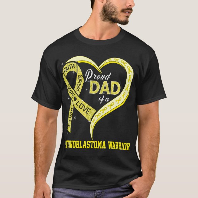 Camiseta Pai Orgulhoso De Um Guerreiro De Retinoblastoma (Frente)