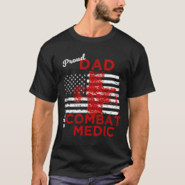 Camiseta Pai orgulhoso de um médico do combate