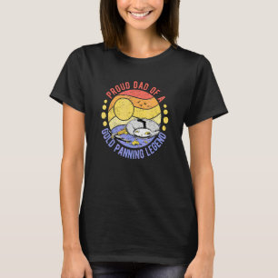 Camiseta Pai Orgulhoso de um P de Homem que Escava Ouro