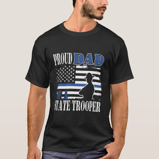 Camiseta Pai Orgulhoso De Um Policial (Frente)