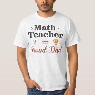 Camiseta Pai Orgulhoso de um Professor de Matemática