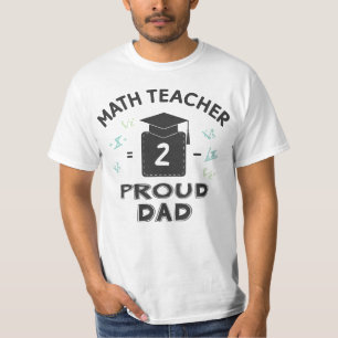 Camiseta Pai Orgulhoso de um Professor de Matemática