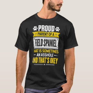 Camiseta Pai Orgulhoso De Um Proprietário De Cachorro Espan