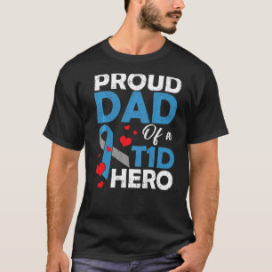 Camiseta Pai Orgulhoso De Um Suporte Ao Guerreiro Herói Da