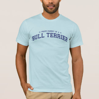 Camiseta Pai orgulhoso de um t-shirt de bull terrier