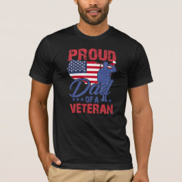 Camiseta Pai orgulhoso de um Veterano