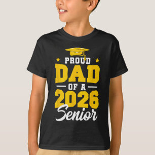 Camiseta Pai Orgulhoso De Um Veterano Da Turma De 2026 Mãe
