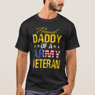 Camiseta Pai Orgulhoso De Um Veterano Militar Dos EUA