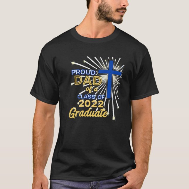 Camiseta Pai Orgulhoso De Uma Classe De 2022 Christian Gr F (Frente)