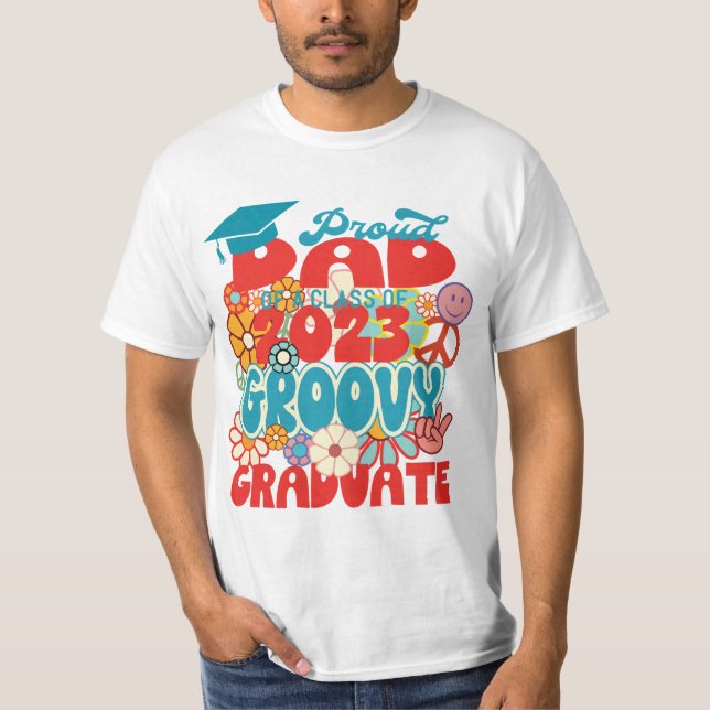 Camiseta Pai orgulhoso de uma classe de Formando 2023 (Frente)