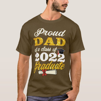 Camiseta Pai Orgulhoso de uma classe pai 0 Formando de 0 Gr