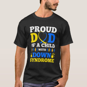 Camiseta Pai Orgulhoso De Uma Criança Com Síndrome De Dow