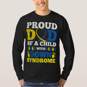 Camiseta Pai Orgulhoso De Uma Criança Com Síndrome De Down