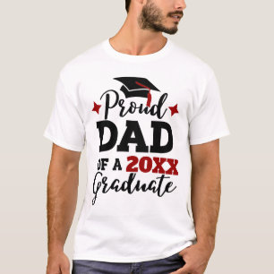 Camiseta Pai orgulhoso de uma fita formando vermelha de bon