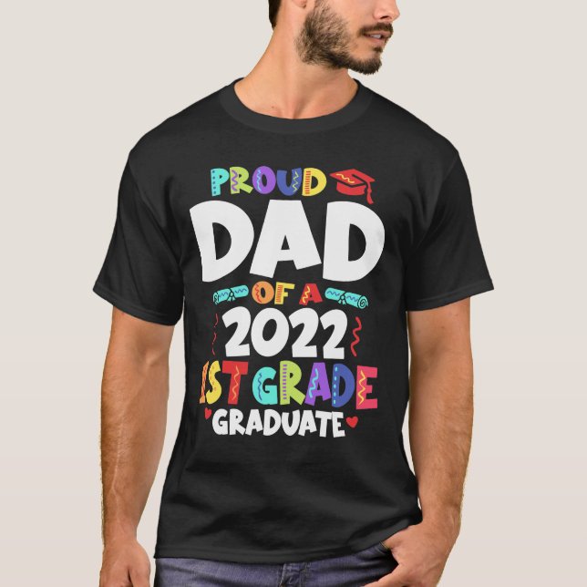 Camiseta Pai orgulhoso de uma graduação do Formando da rua  (Frente)