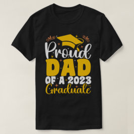 Camiseta Pai Orgulhoso De Uma Graduação Engraçada Por Forma