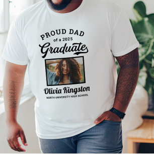 Camiseta Pai Orgulhoso de uma Graduada(o) de 2026 Branco