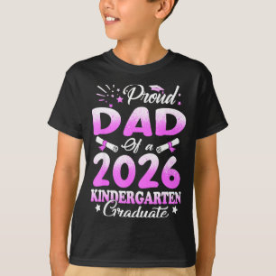 Camiseta Pai orgulhoso de uma mãe floral graduada da turma