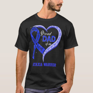 Camiseta Pai Orgulhoso De Uma Matchin Azul De Fita Da Guerr