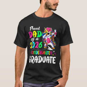 Camiseta Pai orgulhoso de uma turma de 2026 graduado pré-es