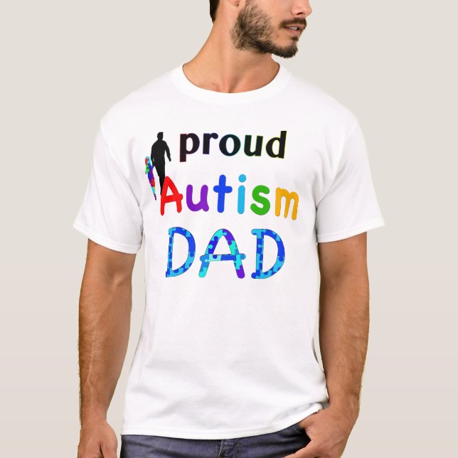 Camiseta Pai orgulhoso do autismo (Frente)