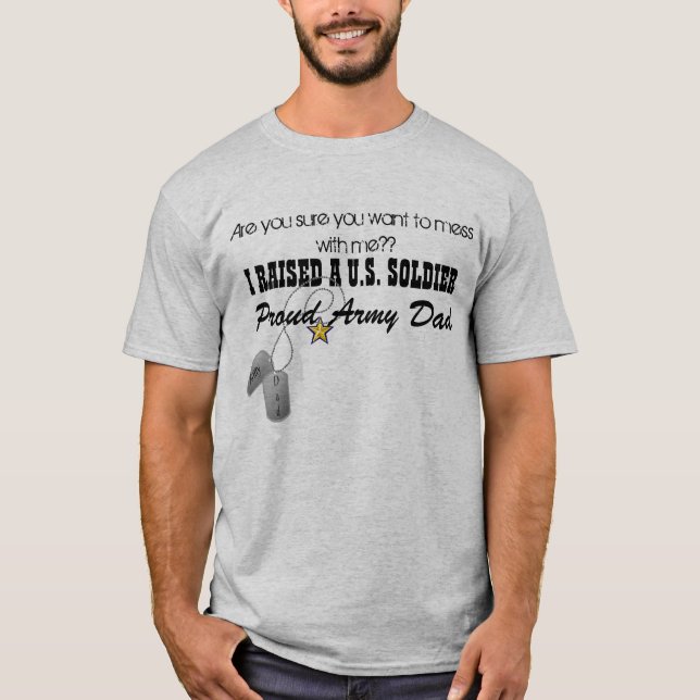 Camiseta Pai orgulhoso do exército (Frente)