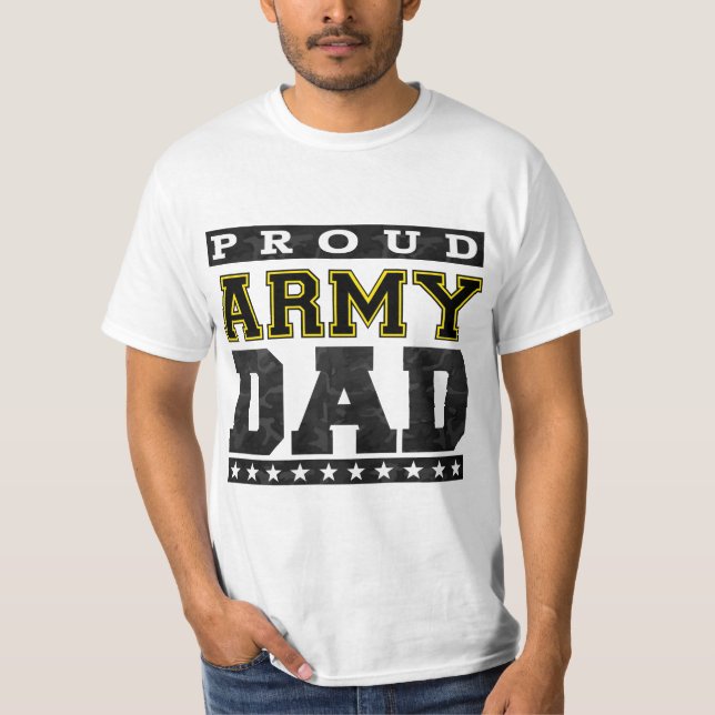 Camiseta Pai orgulhoso do exército (Frente)