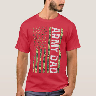 Camiseta Pai Orgulhoso do Exército dos Estados Unidos Bande