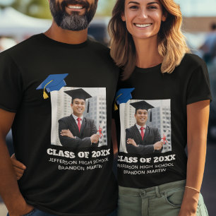 Camiseta Pai Orgulhoso do Formando de Foto para Graduação