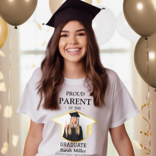 Camiseta Pai Orgulhoso do Formando e Foto e Nome personaliz