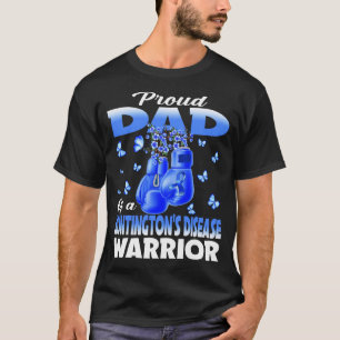 Camiseta Pai Orgulhoso do Guerreiro da Doença de Huntington