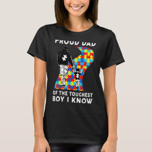 Camiseta Pai Orgulhoso Do Menino Mais Duro Que Conheço Auti