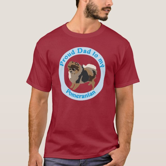 Camiseta Pai orgulhoso do meu Pomerano (Frente)