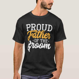 Camiseta Pai Orgulhoso do Noivo Festa de Casamento Engajame