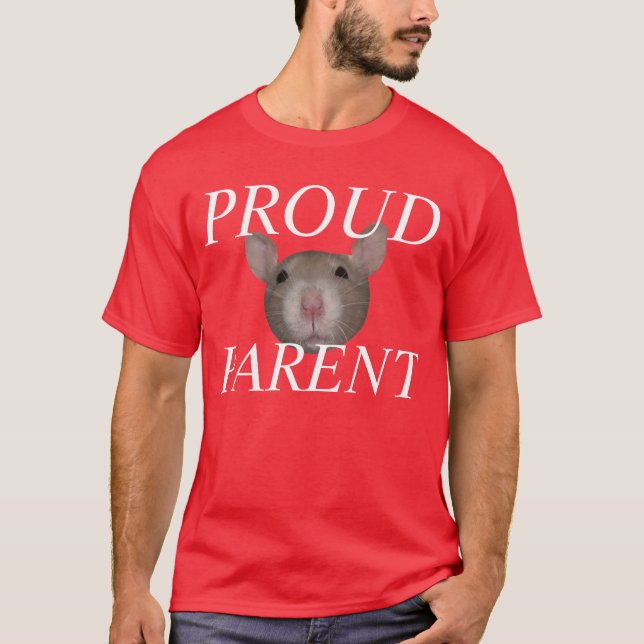 Camiseta pai orgulhoso do rato (Frente)