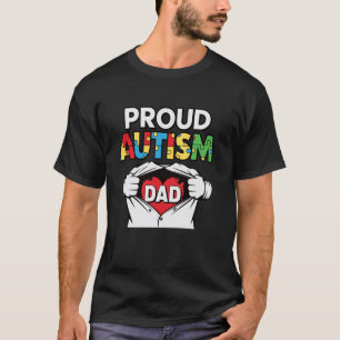Camiseta Pai Orgulhoso Filho Filha Crianças Autistas Autism